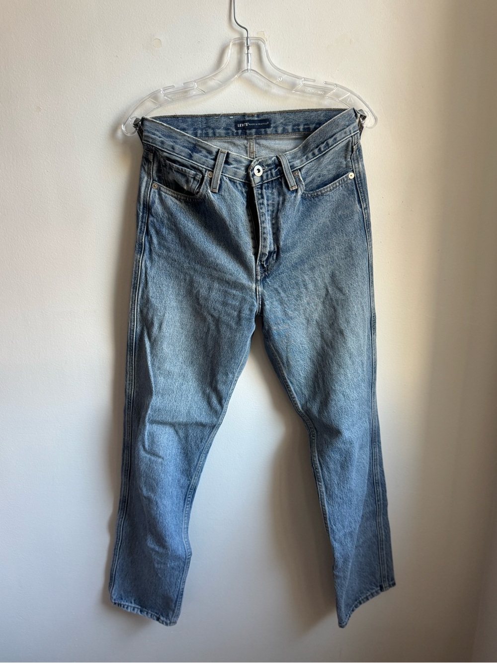 Levi’s Made & Crafted Premium Light Wash Straight Leg Jeans